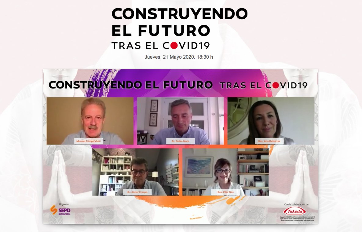 sepdigestiva's tweet photo. #Endirecto 📺 #ColoquioSEPD
Tercer bloque de este #ColoquioSEPD: Soluciones de futuro. ¿Qué vamos a hacer? #Telemedicina tras la pandemia: ¿continuamos?, ¿para todos?, ¿para qué perfil de paciente? ¿cómo priorizamos los procedimientos diagnósticos? ¿Pasaporte inmunitario? https://t.co/Bn5FHL6rGU