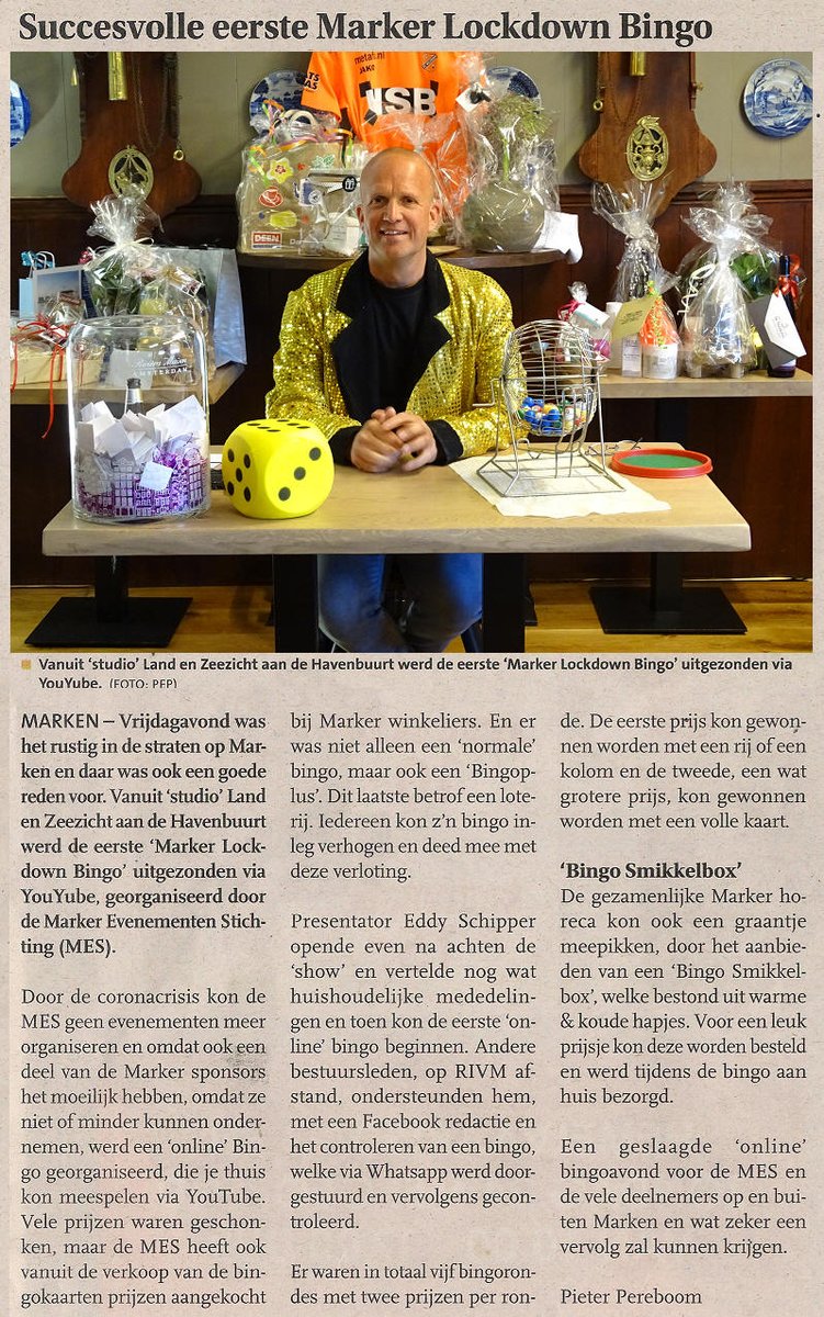 MarkerNews's tweet photo. Succesvolle eerste Marker Lockdown Bingo
https://t.co/D99bjnDQcv #Marken #MesMarken #LandenZeezicht #DeVisscher #Taanketel #VerkeerdeWereld #bingo #MarkerLockdownBingo #LockdownBingo #kienen #smikkelbox #MarkerHoreca https://t.co/AOfY15AUpT