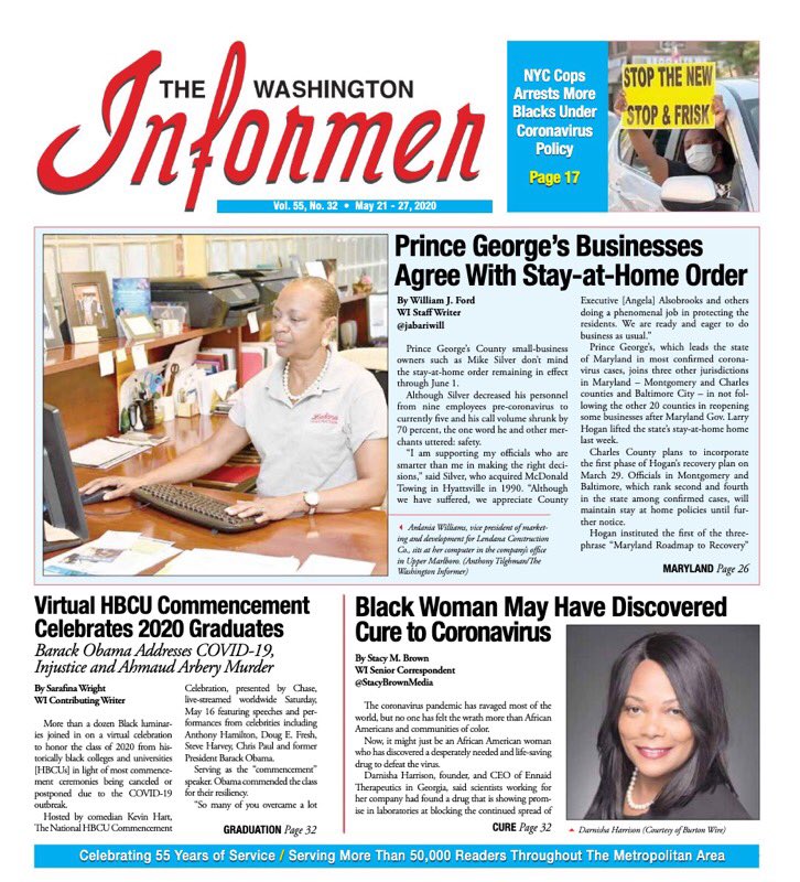 MissLoveMo's tweet photo. ⁦@LendanaC⁩ made the front page oh the ⁦@DC_Informer⁩ GO small business leaders in the community!

Go to ⁦@DC_Informer⁩ to read the full article https://t.co/RysXAoCeLN