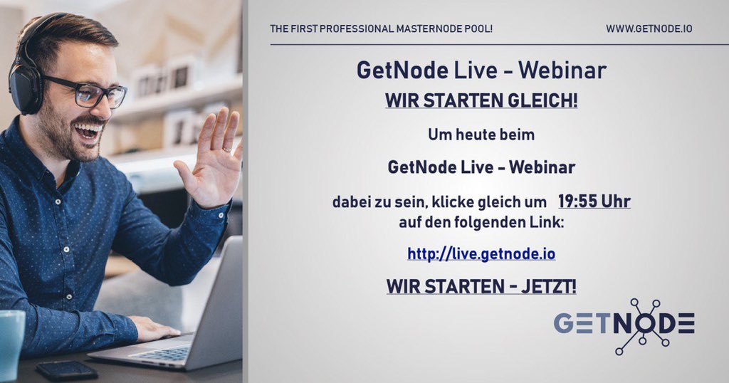 GetNode_Limited's tweet image. Gleich geht’s los! Herzlich willkommen Im Webinar
#getnode #masternode #blockchain #webinar