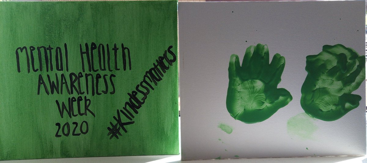 Still working on our art as #mummyson double act 💚 Some superhero birthday fun celebrating by making art for our KIND FRIENDS & for #mentalhealthawarenessweek #KindnessMatters #KindnessKreatives #MiniKindnessKreative #NEUROWONDERFUL @RoycesMummyZoe #PPP #MyMindIsKind🧠 💚