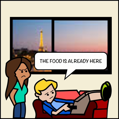 whackycomics's tweet photo. Lovers in Paris for the long weekend #comics #weekendvibes #webcomic #webcomics #lovers #couple #dinnerideas #food #paris #funny #ascension #holiday https://t.co/FLv4tgK7Jv