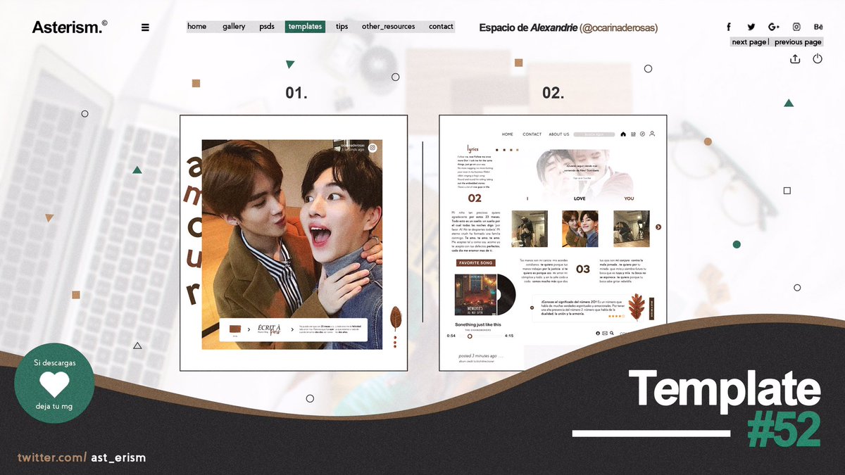 ast_erism's tweet image. 𝗧𝗲𝗺𝗽𝗹𝗮𝘁𝗲 #52 by @ocarinaderosas.
⠀⠀© 𝗔𝘀𝘁𝙚𝗿𝗶𝘀𝗺_𝗀𝗋𝖺𝗉𝗁𝗌.
⠀⠀PSD: cutt.ly/xyIdqIe
Interpretación minimalista para cualquier evento. MG si te gusta y/o descargas, por favor, NO quitar la marca de agua.