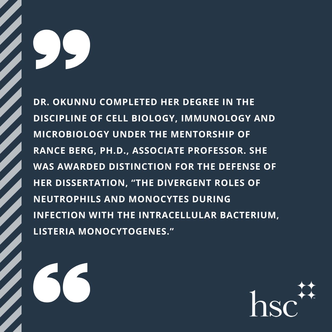 UNTHealth_CBTS's tweet photo. Please join us in congratulating Drs. Busola Okunnu &amp; Gita Pathak on being named the Recipients of Dean’s Award for Scholarly Achievement in Research for the 2019-2020 Academic Year. 

Each year, GSBS recognizes outstanding graduates with this award. #HSCproud https://t.co/cedYsviC2t