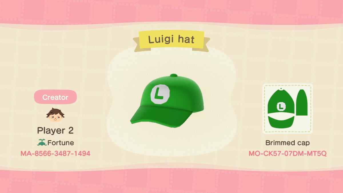 King0fP2's tweet photo. #AnimalCrossing #ACNH #NintendoSwitch my Luigi hat https://t.co/n6WFxocvT1
