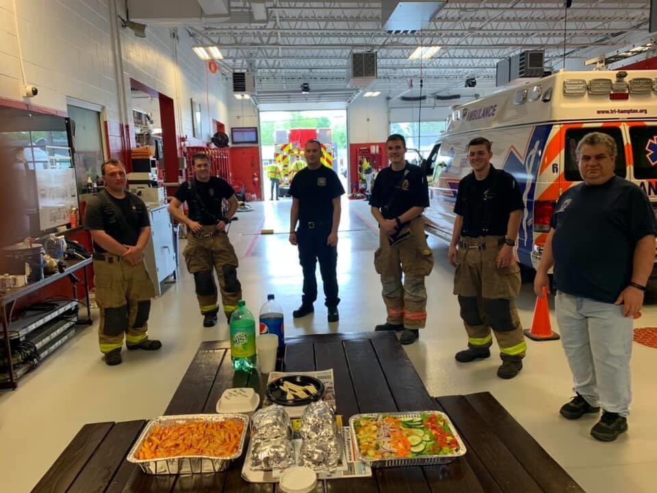 LSFD and @Lstwpfmo would like to send out a sincere THANK YOU to <a href="/TheTempHouse/">The Temperance House</a> for supplying-lunch to the crew today The crew eventually made their way back to the station where they were able to enjoy the delicious lunch between responding to another 3 calls today