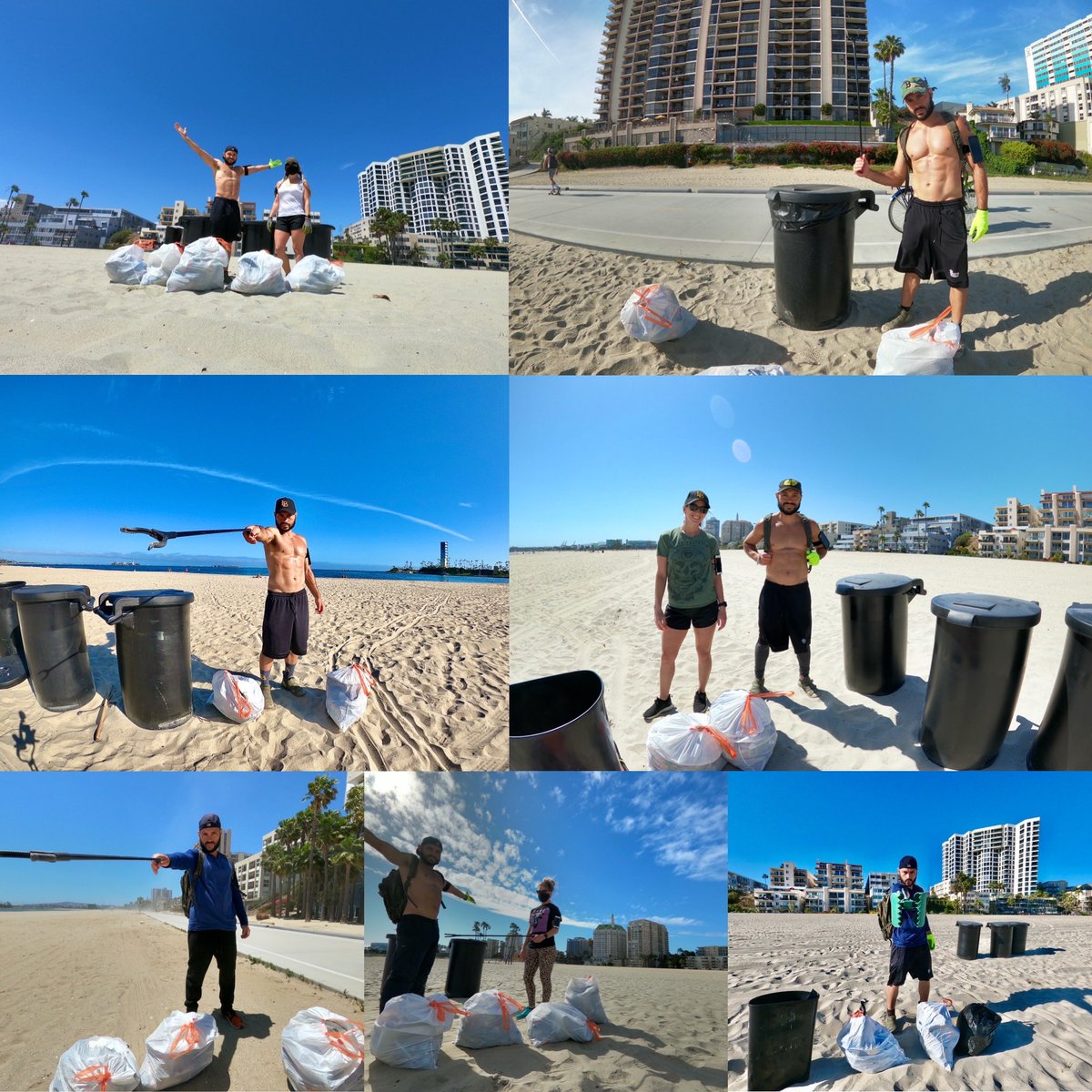 RimHammer's tweet photo. About a week ago #Longbeach allowed access to its beaches again. So for the next 7 Days @Nicolyyyy7 and I filled up 22+ bags of trash. Our beach could be spectacular if we all did our part, including you @LongBeachCity.
#projectlbc
@LongBeachPost
@abc7rachel https://t.co/ARfTLMjoJa