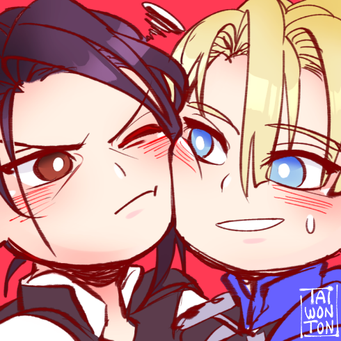 I don't think I ever posted these-- four #dimilix / #fraldarddyd icons made for dimilix week, the @dmfxanthology and one of the dmlx discords!
