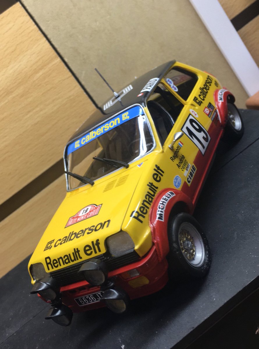 SebsSaez's tweet photo. Terminé el #R5Alpine de #Italeri en escala 1/24. La maqueta corresponde al auto que llegó 2do en el rally de Montecarlo 1978 con Jean Ragnotti al mando. Bastante difícil de armar, pero con mucho trabajo y paciencia se pudo! 💪 https://t.co/LmF52MZ2Fz