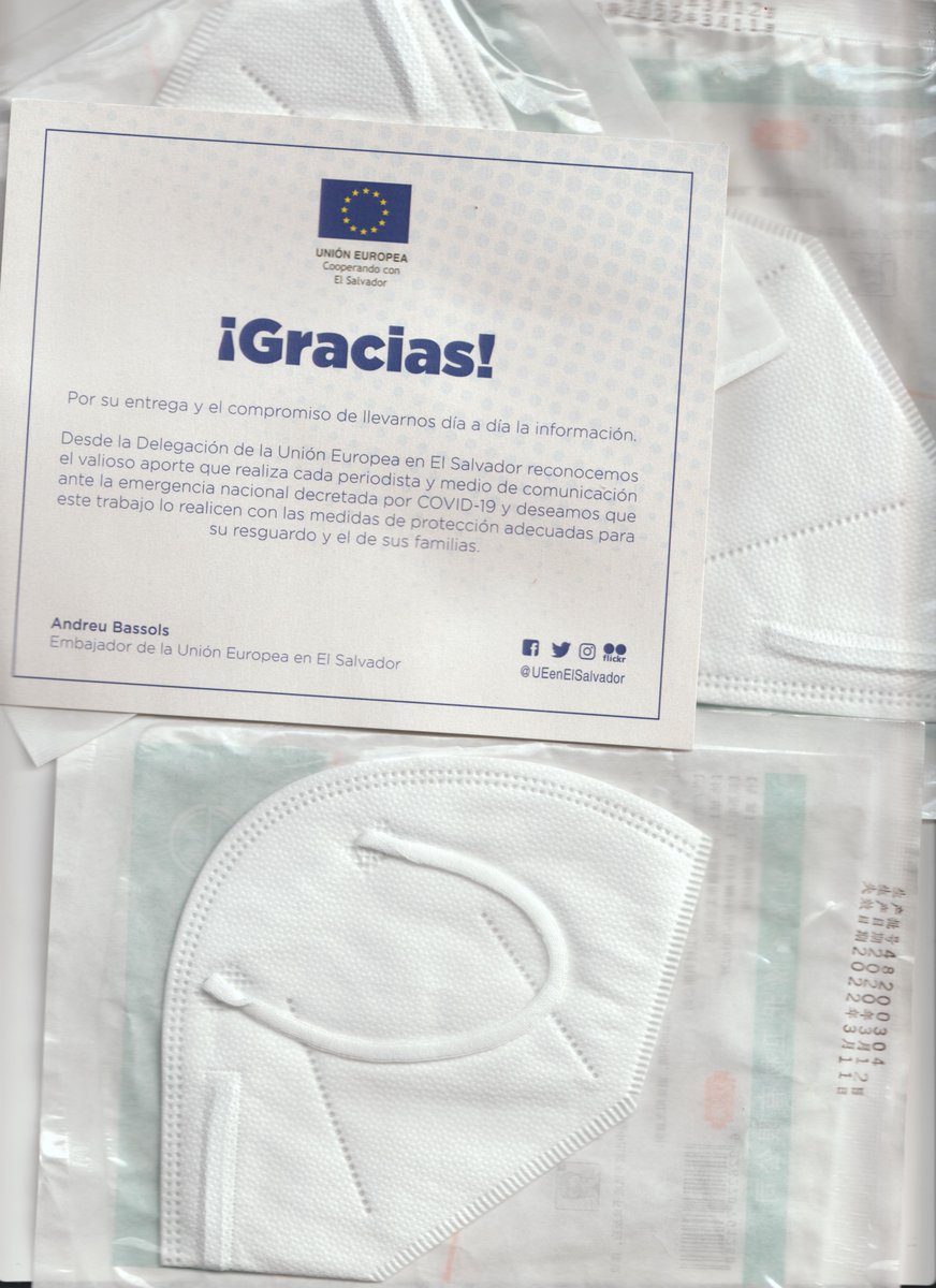 acudesbal's tweet photo. @arpassv Muchas Gracias por el Kit de Mascarillas y Alcohol Gel, será de mucha utilidad para nuestra seguridad a la hora de brindar cobertura periodística. Gracias ARPAS por cuidar a sus asociados y corresponsales de Prensa. Adelante con su ardua labor de informar a El Salvador. https://t.co/cv22qmKGFi
