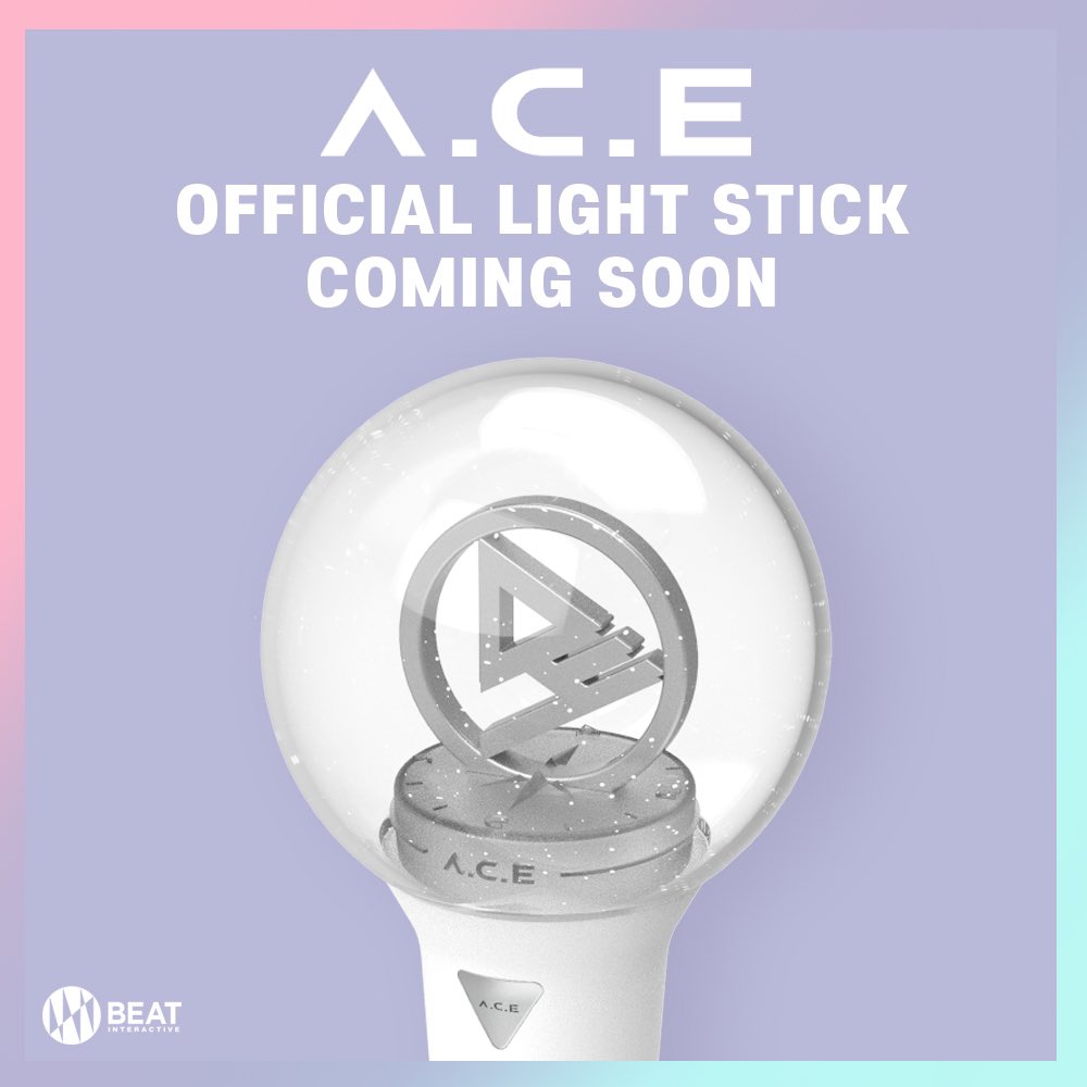 Finally... the time has arrived :")the very first reveal of A.C.E's long awaited official lightstick