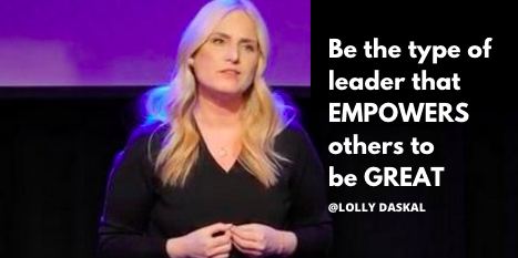 LollyDaskal's tweet photo. Be the type of leader that EMPOWERS others to be GREAT
~@LollyDaskal https://t.co/ppfSHzIgez #Leadership #Management #TEDTALK #Tedx #Speaker https://t.co/V8VZ2d6Pds
