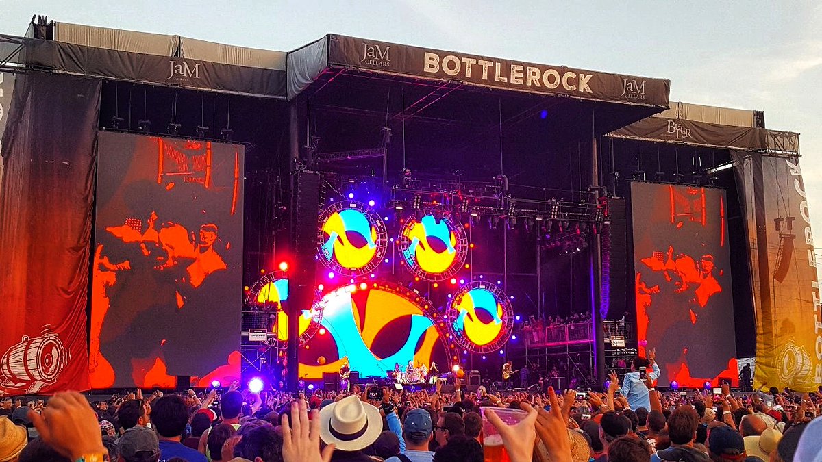 If the world was normal, we would be gearing up to rock this weekend! Just a little bit more and we'll get there. 🎶 🌤 #throwbackthursday 

#BottleRock #NapaValley #tbt #memories #liveconcert #winecountry #staypositive