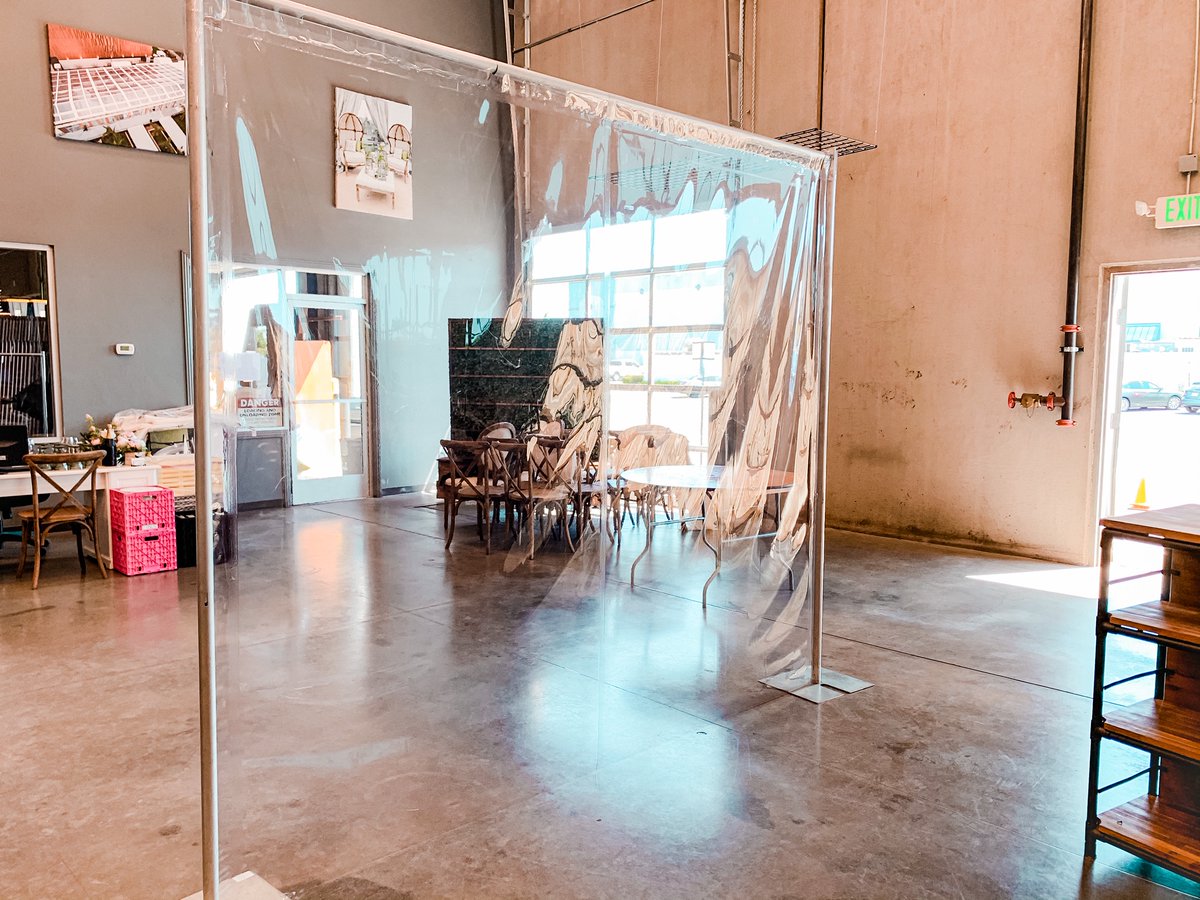 CPRandTents's tweet photo. Event Tip #4: Consider partitions for close-proximity areas.
For areas like bars, food stands, or smaller dining areas where social distancing will be difficult, consider renting or purchasing partitions like these to help keep your guests safe. 
https://t.co/SfXiUBDUEw https://t.co/TUKDPcZLZ4