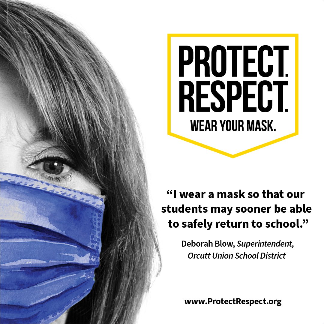 Proud to be participating in the Protect. Respect. Wear Your Mask, Campaign