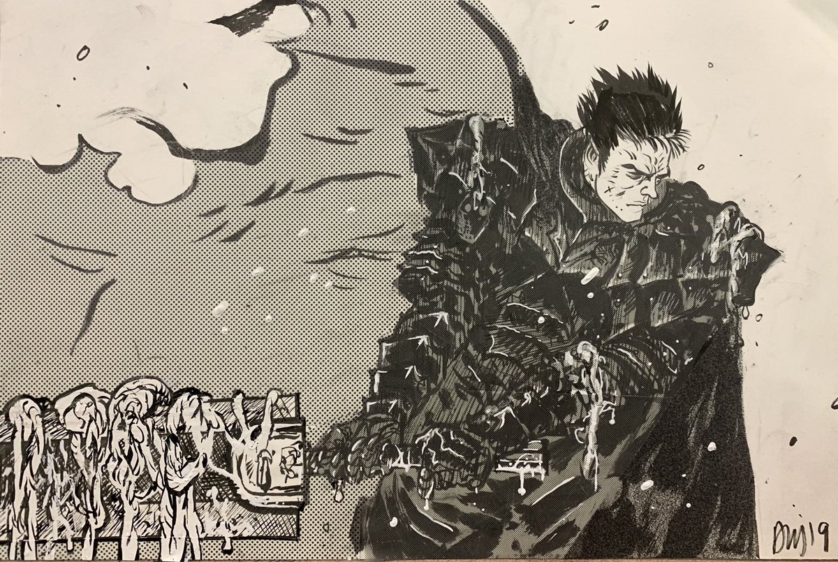 Guts (BERSERK) dessiné par Daniel Warren Johnson (Plein de comics DC )