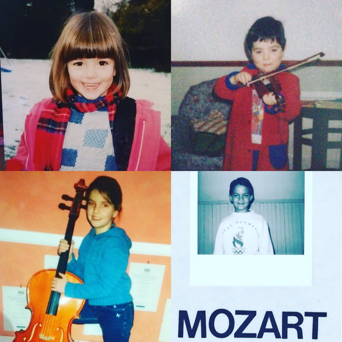 SolemQuartet's tweet photo. Tiny tots throwback Thursday with baby Solems. 👧🏻👶🏻👧🏻👶🏻 #tbt #throwbackthursday #photos #music #earlydays #childhood #solemquartet #youth #babymozart #tinyviolin #violin #cello #stringquartet #90s #90sfashion https://t.co/VGQC7c2H3A