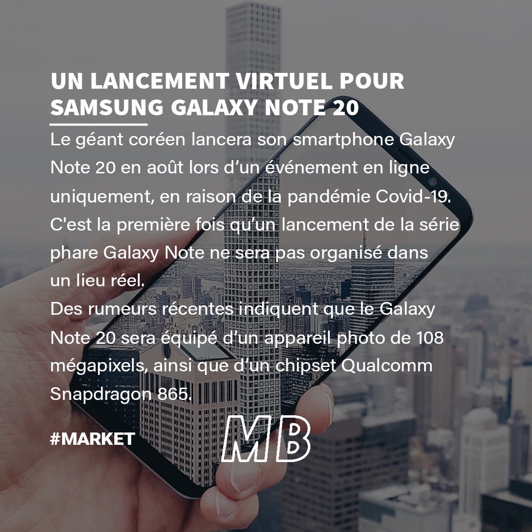 MindBlownFR's tweet photo. 🗞Le Daily Blow, tous les jours à 20h du Lundi au Vendredi pour faire le plein de l’actu tech ! @microsoftfrance @SamsungFR @FacebookFR @XiaomiFrance @softomotive 
 Daily Blow l’actu qui te retourne le cerveau ! 🤯
#numerique #IA #Microsoft #Samsung #GalaxyNote20 #Chine #Facebook https://t.co/i0QAiwQbjL