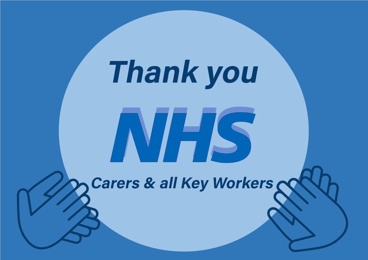 We applaud our NHS and everybody working in the health care system who are going above and beyond to look after those in need and who help us every day. #ThankYouNHS #ThankYouCarers #ThankYouKeyWokers @NHSuk @TeamQEH @NNUH