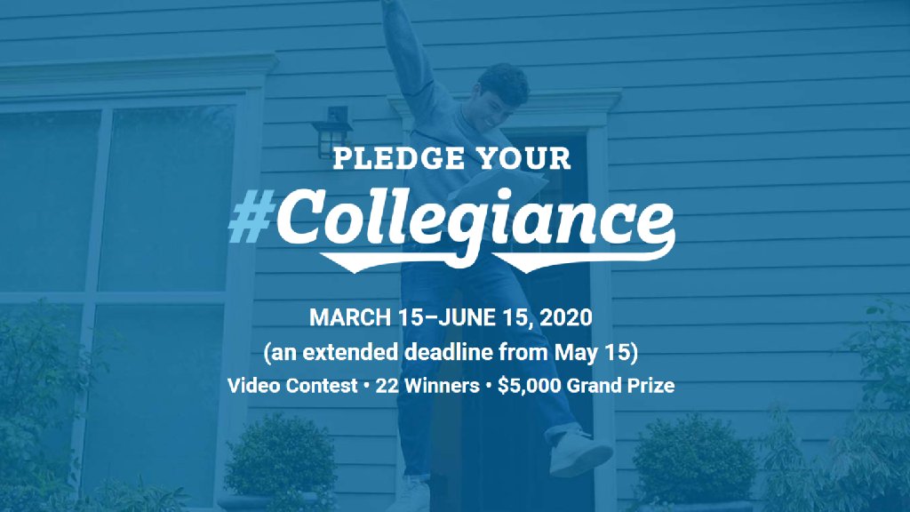 Class of 2020 seniors, post a video on Instagram announcing your college decision using #Collegiance and #CollegeBoardContest and you'll be entered to win prizes worth up to $5,000!

Read the official contest rules before entry.
▶️ spr.ly/6014G8Dn4