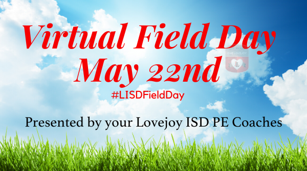 lovejoyisd1's tweet photo. We are so excited about our Virtual Field Day tomorrow! The link is now LIVE for all the activities -https://t.co/v3vscNyZU1. Make sure you have gathered your supplies and don't forget to post pictures and use #LISDFieldDay so we can all join in the fun! #OneHeartOneLovejoy https://t.co/tjITIeU8OB