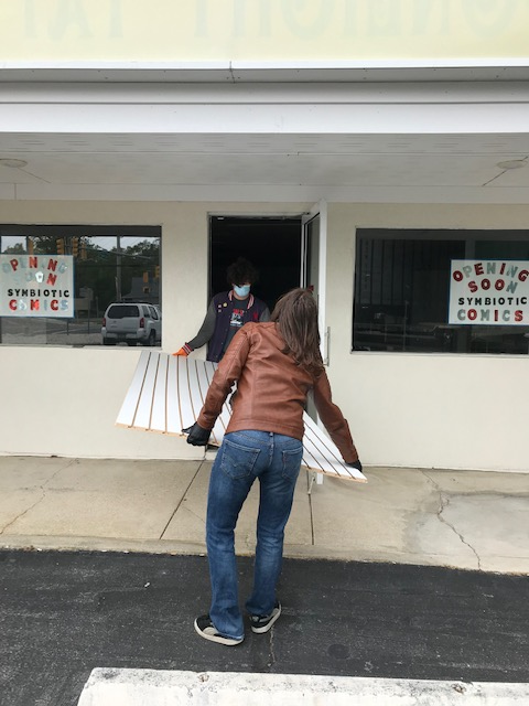 ComicSymbiotic's tweet photo. We are one slat wall closer to opening! #opening #newstore #newcomicbookstore #comicbooks #comics #oceanviewnj #symbioticcomics #symbiotic #store #graphicnovels #comics #cartoons #comicart #comicmerch #buttons #tshirts #comictshirts #collectibles #gaming #comiccon https://t.co/uzJ40liRAl