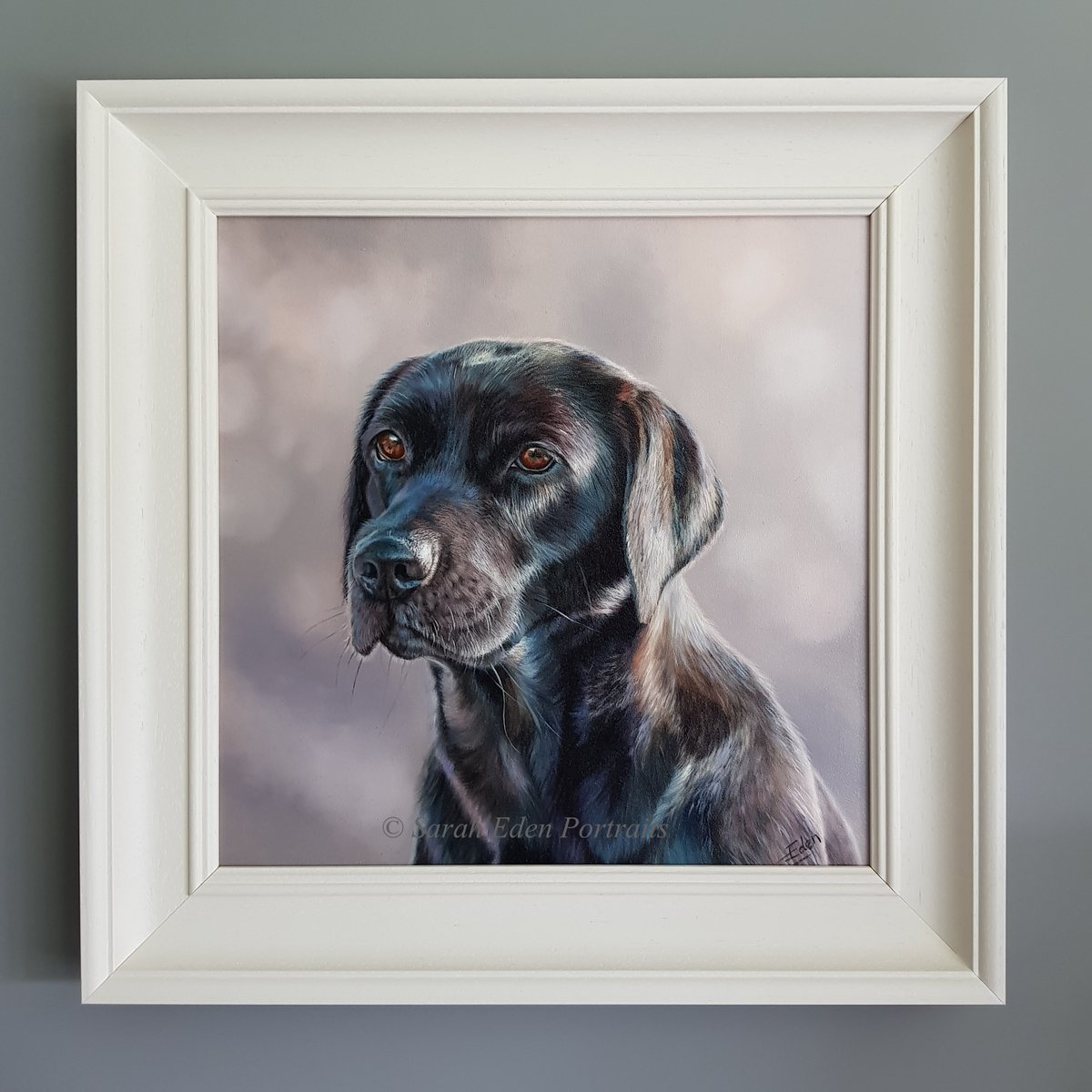 Varnished and framed for shipping tomorrow. A bit sad to see her go!
Oil on board, 12 x 12'
#blacklab #labrador #blacklabrador #labradorportrait