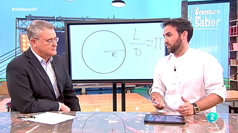 aventurasaber's tweet photo. Con el matemático Santi García Cremades, hablamos del famoso número Pi @SantiGarciaCC @GD_rne @elmicroondas_ @UniversidadMH #UnNúmeroPerfecto 
#Matemáticas #Educación @la2_tve #AlaCarta 👉https://t.co/kzn8Fdf0BV https://t.co/lEt6BzCzdg
