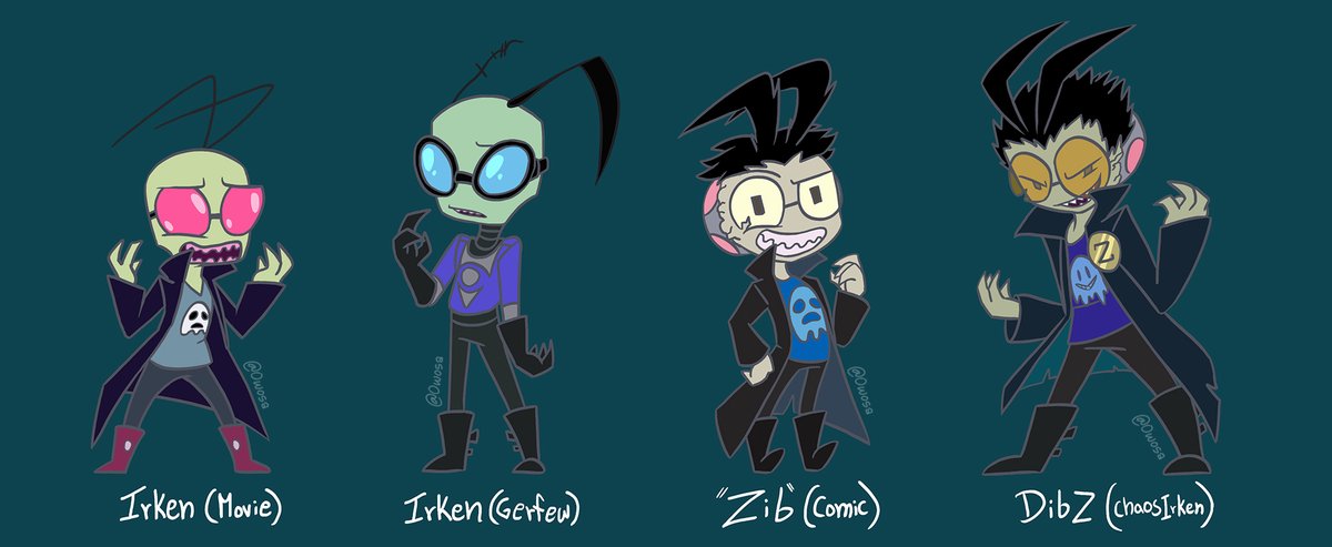 The Dibvoid: Canons 1/2Irken (Movie) Irken (Gerfew/disabled account :c) "Zib" (Comics) * DibZ (Chaosirken)