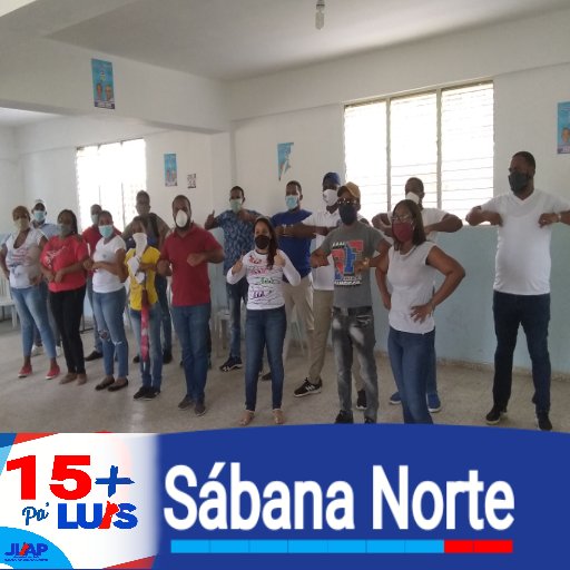 SdnJlap's tweet photo. JLAP Sábana Norte + Sabana Sur 
#ElCambioVa y #PldSeVa #SeVan https://t.co/YLdLDXGvDn