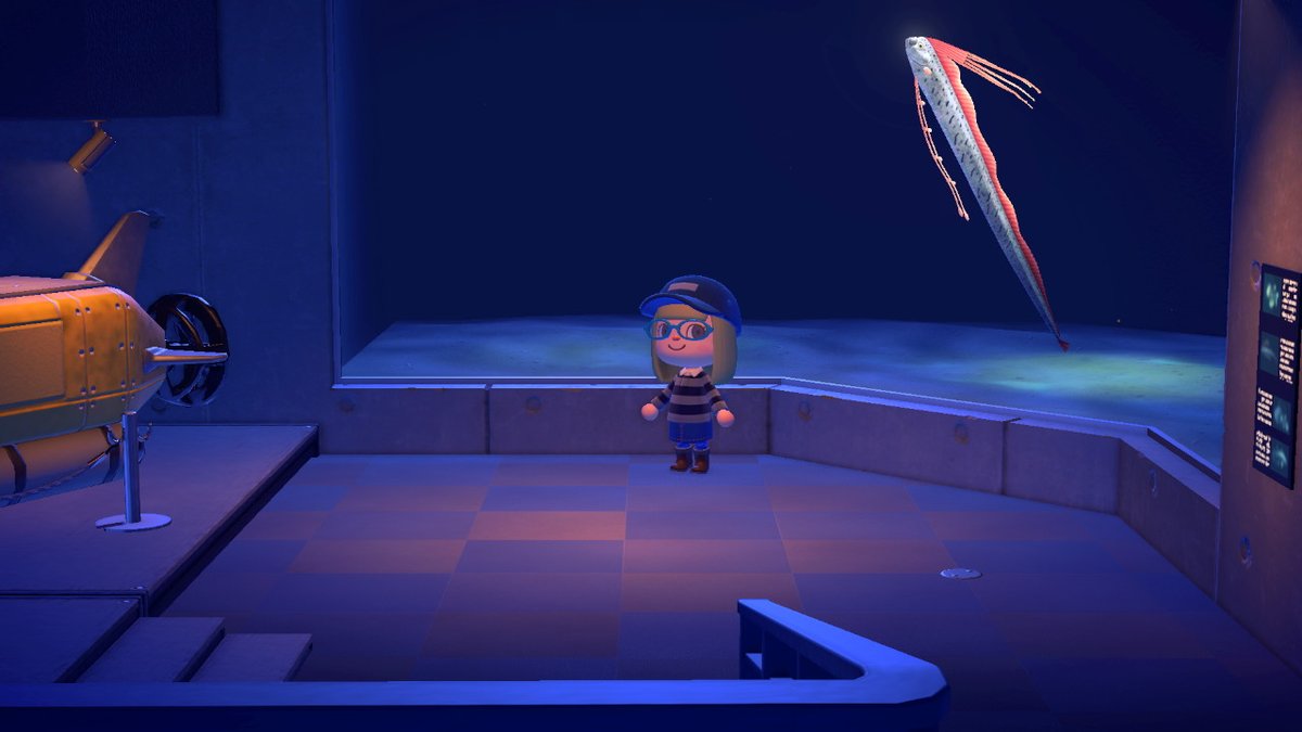 holfish's tweet image. The museum displays are the best! Look at this fish I caught! #AnimalCrossing #ACNH #NintendoSwitch