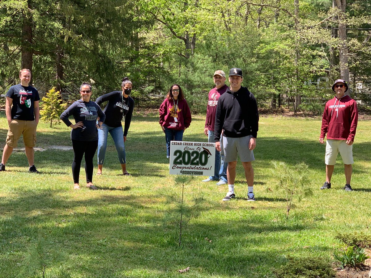 Sign delivery day for our awesome Senior class. #2020Vision #wearecedarcreek