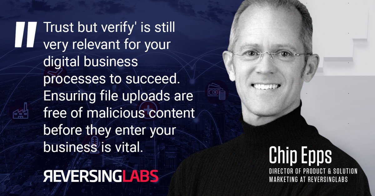 ReversingLabs's tweet image. Our very own @chipepps looks beyond the buzz of digital transformation. Read his analysis of this important topic: hubs.ly/H0qKGNv0

#TitaniumPlatform #Explainable #ThreatIntelligence #MachineLearning #ML #FileUpload #DigitalTransformation