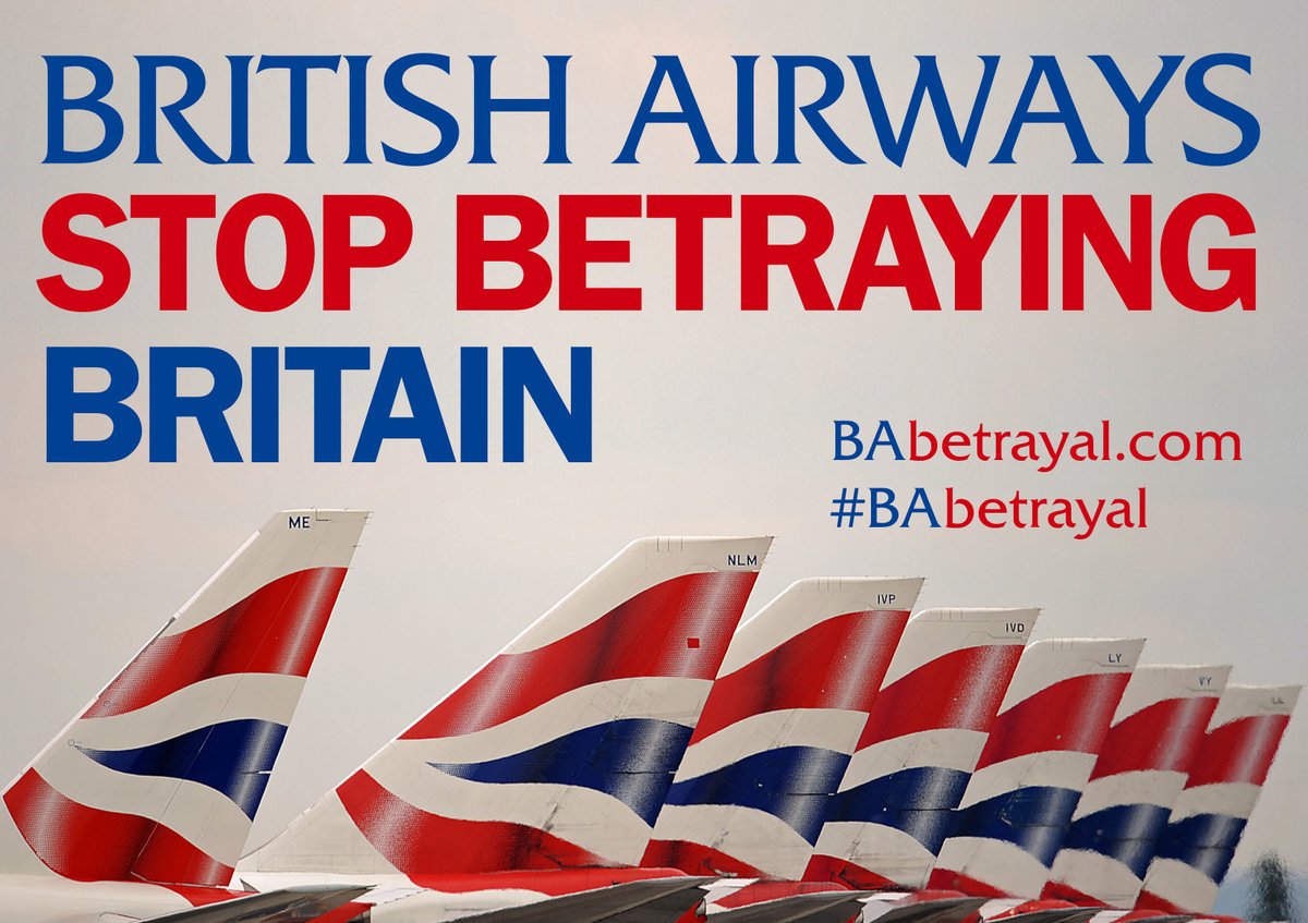 Workers Strike Back (@workerstrikebck) on Twitter photo "I have no option but to do all I can to protect my members and shine a light on your betrayal of Britain and your cynical use of this crisis as cover for your corporate greed" <a href="/LenMcCluskey/">Len McCluskey</a> of @UnitetheUnion to @british_airways Stop the #BAbetrayal #BAStopThinkAgain RT "I have no option but to do all I can to protect my members and shine a light on your betrayal of Britain and your cynical use of this crisis as cover for your corporate greed" <a href="/LenMcCluskey/">Len McCluskey</a> of @UnitetheUnion to @british_airways Stop the #BAbetrayal #BAStopThinkAgain RT