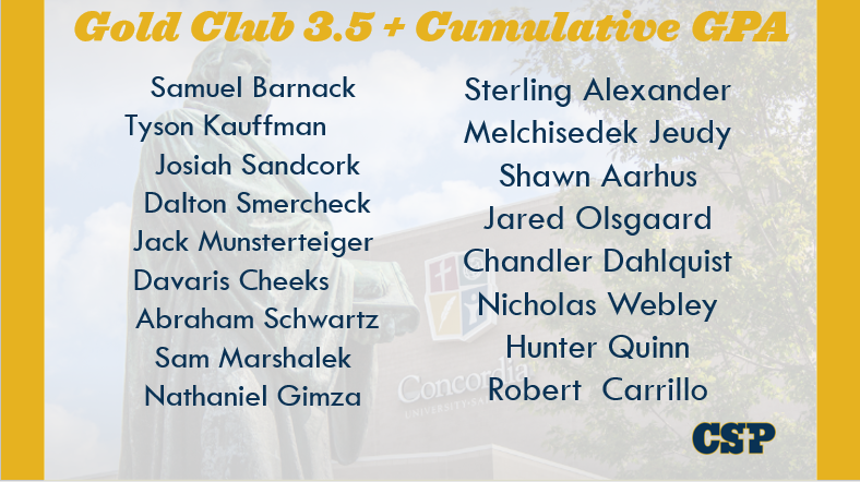 The Gold Club sets the standard!  These men are RED on and off the field!