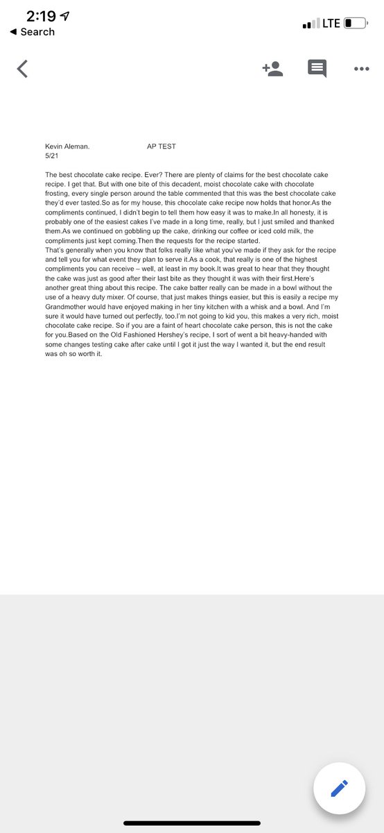hdkevinn's tweet photo. just finished my test. how y’all think I did?🥱 #aptest #aptests2020 #whap #ap https://t.co/vSYCthwibI