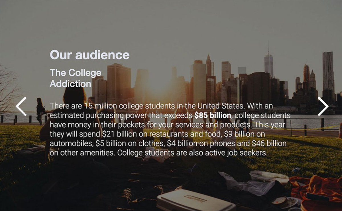 Here& #39;s an excerpt from Facebook& #39;s original pitch deck, detailing their thinking around TAM & expansion plans
