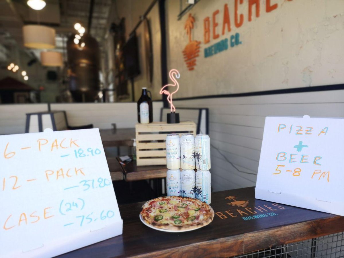 Beaches_Brewing's tweet photo. This weekends feature:  6 Pack of Around the Bay Pale Ale and a Pizza Lahaina!  3 dollars off the pizza! with purchase of the pizza and six pack!  Laugh your way home with pizza and beer.

 #ThisIsBeachesBrewing #TorontoCraftBeer #OntarioCraftBeer https://t.co/Tjcp3D8o9H
