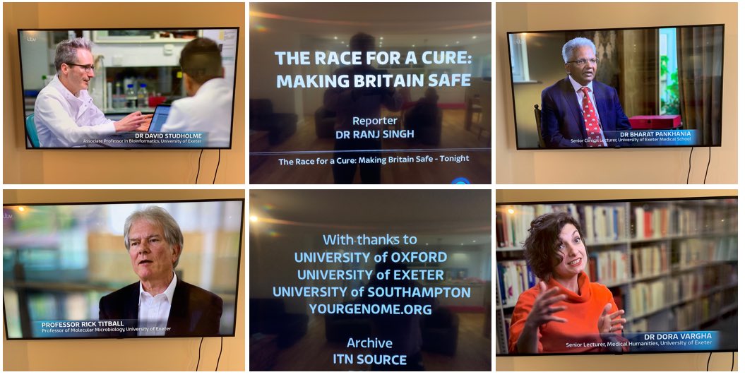 Neil Gow (@neil_gow) on Twitter photo Great to see so many Exeter staff contribution to Tonight’s programme hosted by Ranj Singh - The Race for a Cure: Making Britain Safe.<a href="/UofE_Research/">Research at Exeter</a> <a href="/UoEBiosciences/">Exeter Biosciences</a> <a href="/ExeterMed/">Exeter Med School</a> <a href="/UniofExeterNews/">University of Exeter News</a> @CLESUniofExeter Great to see so many Exeter staff contribution to Tonight’s programme hosted by Ranj Singh - The Race for a Cure: Making Britain Safe.<a href="/UofE_Research/">Research at Exeter</a> <a href="/UoEBiosciences/">Exeter Biosciences</a> <a href="/ExeterMed/">Exeter Med School</a> <a href="/UniofExeterNews/">University of Exeter News</a> @CLESUniofExeter