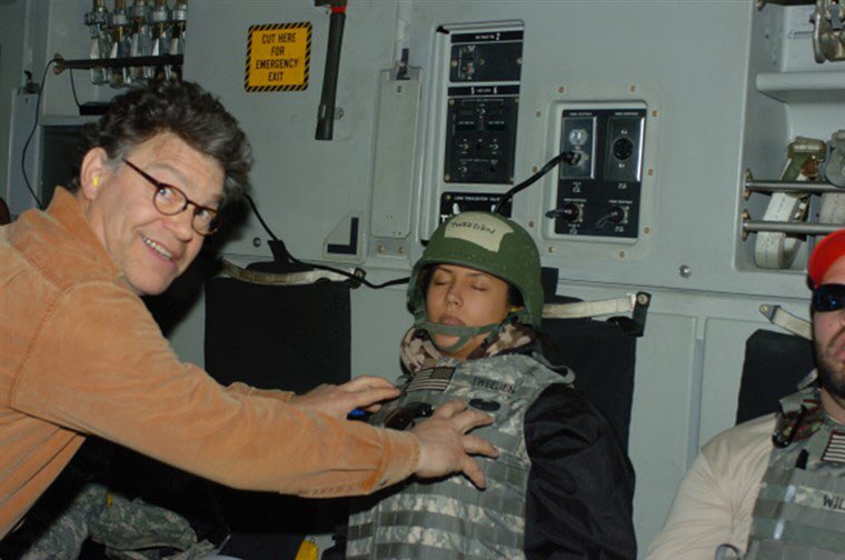 Happy 69th birthday to former Minnesota Senator and groper, Al Franken.... 
