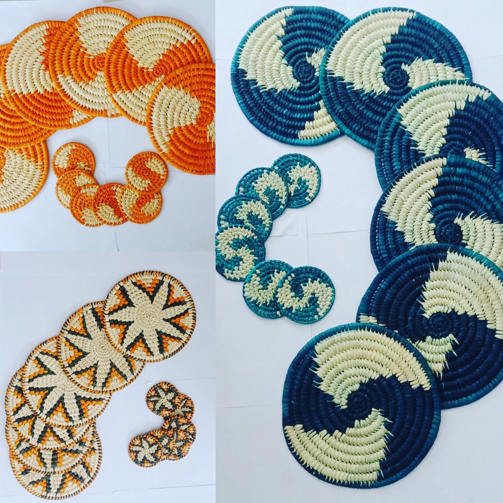 Crafts_Meaning's tweet photo. Coasters and placemats hand woven in Turkana County by Women crafters. Order on our website https://t.co/pB2rFQ8cv0 , our social media platforms or WhatsApp us on +254715914091
#EconomicRecoveryCouncil #day56oflockdown @CarolineNganga https://t.co/rWjmTbGVRW