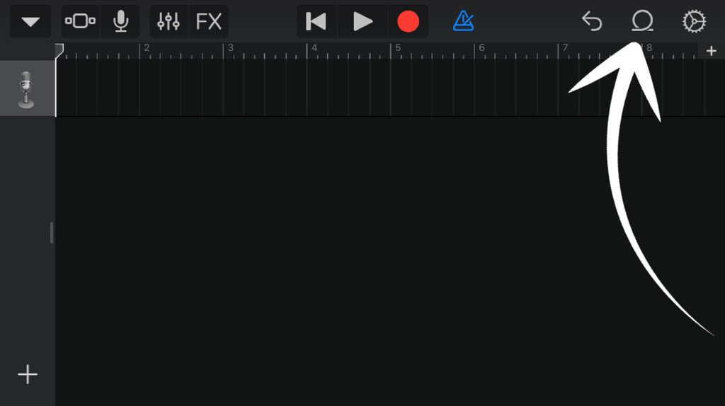 5. Open the GarageBand app and click the ‘ + ‘ to create a new song.6. Scroll and select the ‘AUDIO RECORDER’7. Click the 2nd icon from the left (picture below).8. Then select the Loop icon you will see on the top right on the screen next to settings.