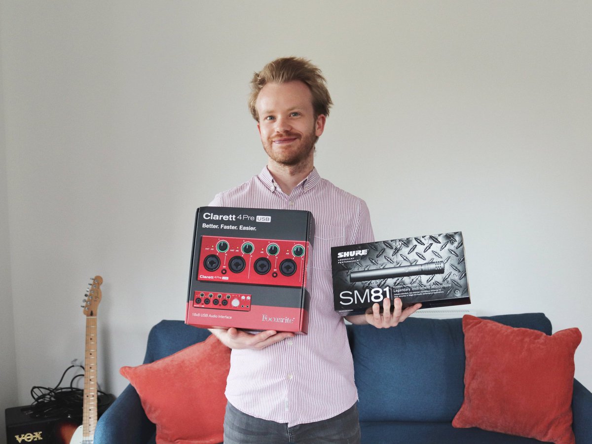 Can't wait to get started with this new gear for the home studio! There are so many options these days but settled on these two upgrades from <a href="/WeAreFocusrite/">Focusrite</a> and <a href="/ShureUK/">Shure UK</a>