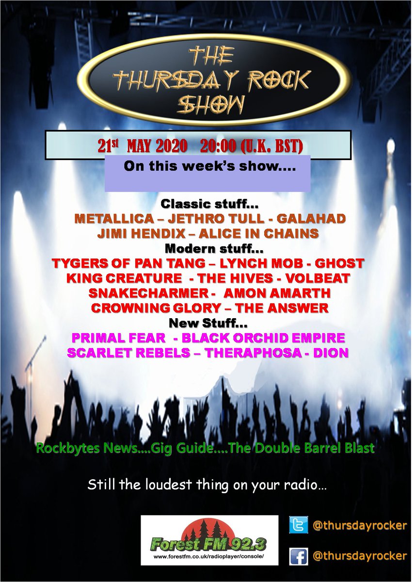 thursdayrocker's tweet photo. now playing on air with @thursdayrocker ... #Cornwall  #hardrock #heavyweights @KingCreature1 with #FallingDownAgain .... stream now https://t.co/RSyWXfwlWA https://t.co/ACTf6BgJir