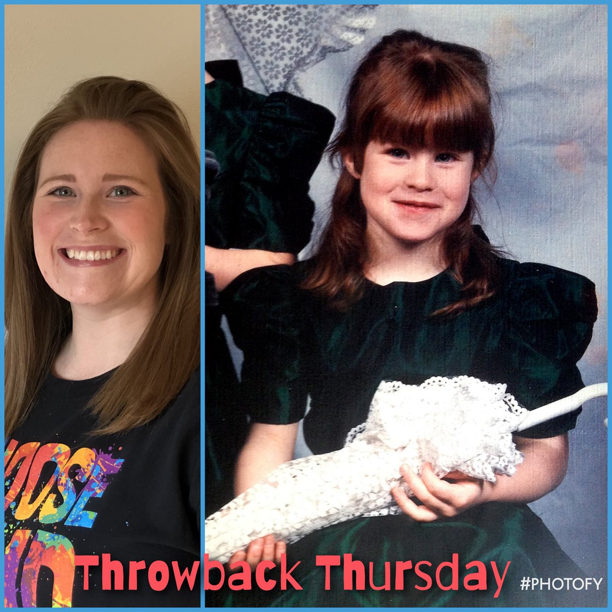 BSanders3421's tweet photo. #ThrowbackThursday @McGuffeySD brings me back to about 5-6 years old... in honor of my sweet kindergarteners. 💜
#FlatSanders is even joining in on the fun (l👀k closely!)! Thanks Kash for helping her find her tbt picture! @JoeWalkerES #Mc3GConnected https://t.co/FJTXVk4suK
