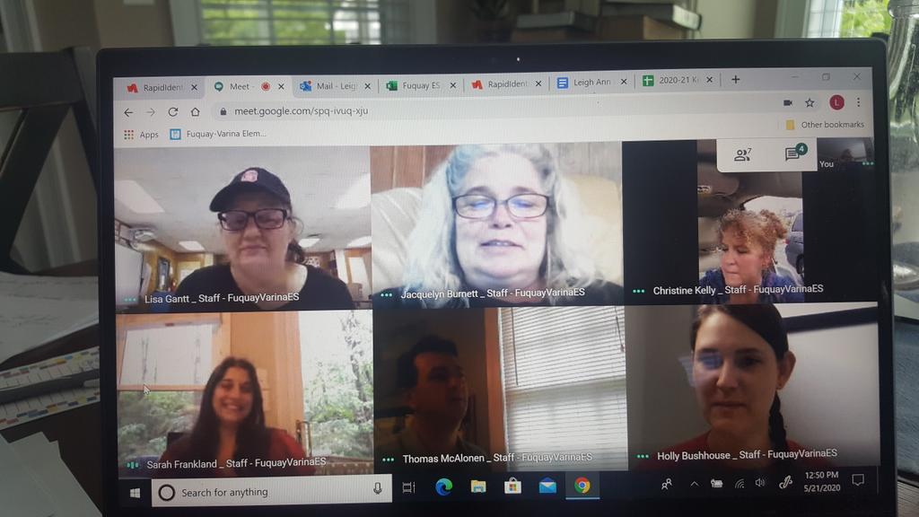 la_massengill's tweet photo. I enjoy collaborating with the fourth grade team each week. We have grown closer as friends and colleagues. Blessings from the pandemic! @FuquayVarinaES #fvesvirtuallearning https://t.co/kW0S7fTr6j