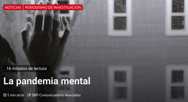 SoloBuen's tweet photo. La mayor preocupación hoy y mañana es la salud mental en la pandemia y la post-pandemia

Te lo contamos aquí 👇
https://t.co/6s48tbCJZV

#SanidadPublica #SaludMental #Covid_19 #postpandemia #InformarSinAlarmar #PeriodismoSinPrisa #InformarSinPrisa #SoloBuenPeriodismo #SBP_CA https://t.co/cA8LTVKx3v