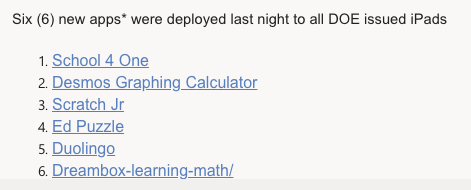 learningdrive's tweet photo. Excited to see @ScratchJr has now been added to the DOE Distributed iPads!  Looking forward to seeing what students create!  Teachers should look for @ValerieBrock24 session on the DIIT Calendar on how to start using this great App for CS! @CSforAllNYC #SEPjrNYC https://t.co/lghoShNNrm