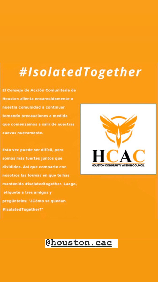 johnlocke713's tweet photo. Esta vez puede ser difícil, pero somos más fuertes juntos que divididos. Así que comparte con nosotros las formas en que te has mantenido #isolatedtogether. Luego, etiquete a tres amigos y pregúnteles: "¿Cómo se quedan # aislados?"
@Houston_CACs  @lil_debss00 https://t.co/tn02qXO5wL