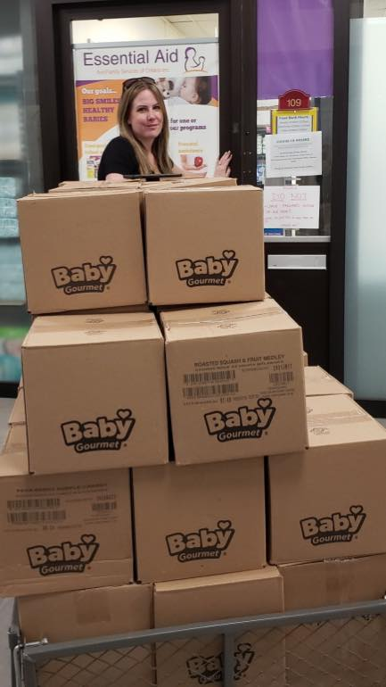 75 cases of baby food donated. This is what the Heart of Baby Gourmet is all about. Helping our most vulnerable community members: babies, toddlers and children. Thank you <a href="/EA_EssentialAid/">Essential Aid</a> for your dedication and hard work.  ❤️